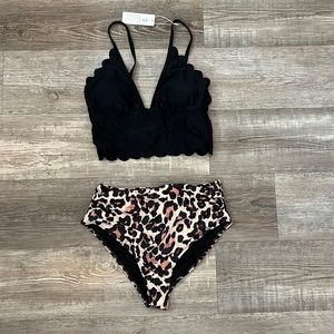 beach sissi leopard print swimsuit